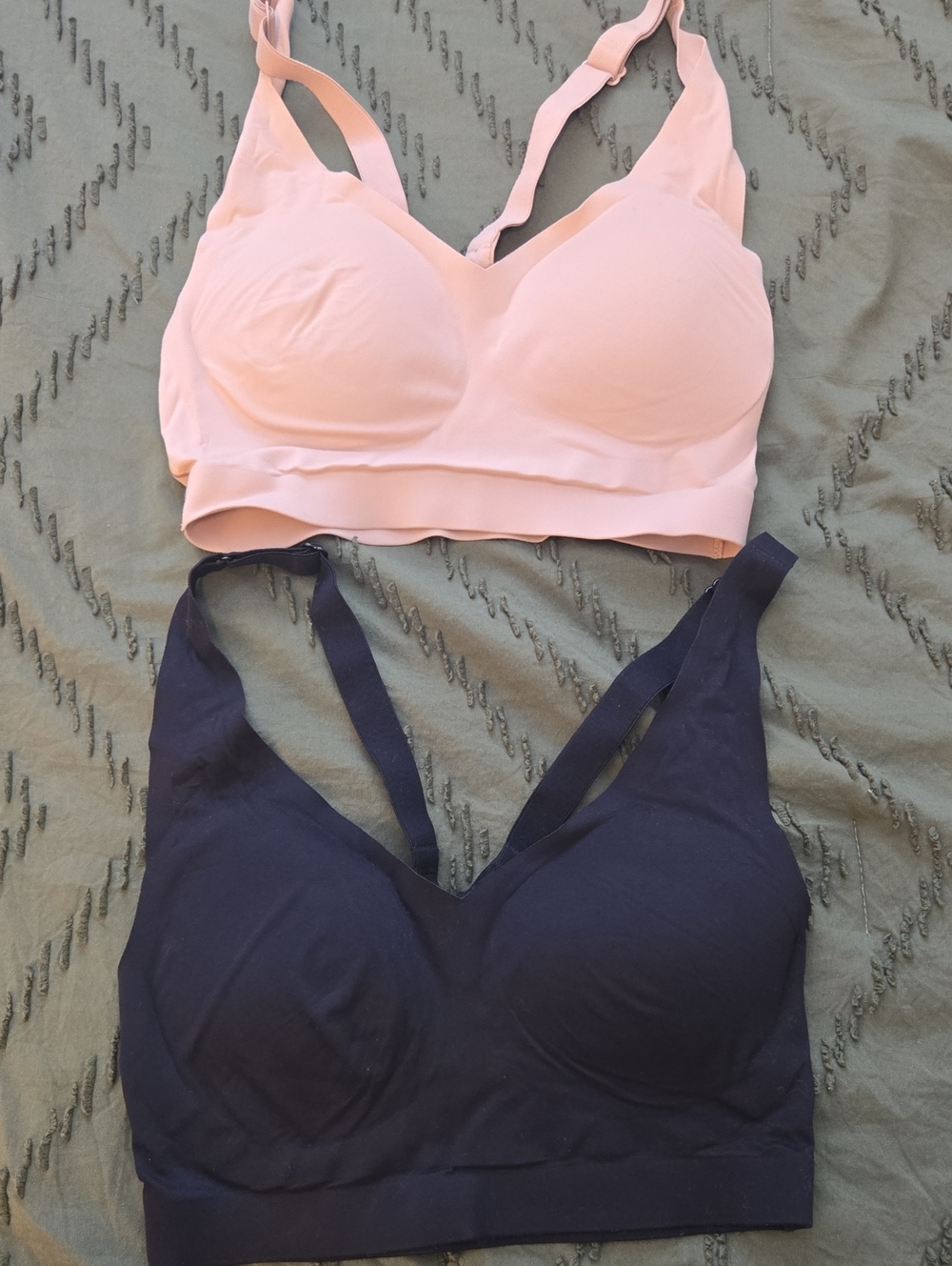 Soma Enbliss Racerback Bralette Size S Black And Nude Pair Of Two